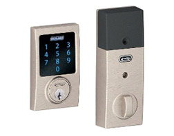 Schlage Z-Wave Plus Centry Touchscreen Deadbolt with Built in Alarm